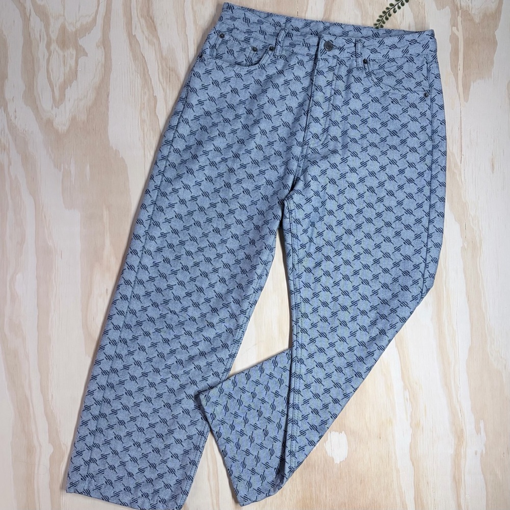 Daily Paper Jacquard Logo Monogram Denim Jeans Size small Streetwear